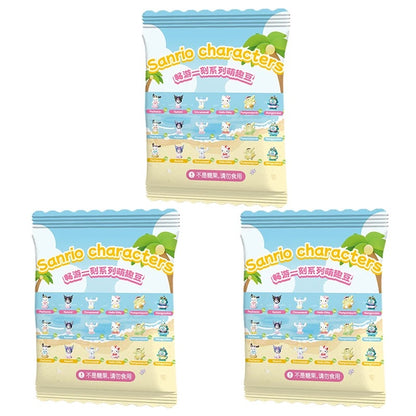 Sanrio Characters Sweet Summer Time with Blister Mini Series | Hello Kitty Kuromi Cinnamoroll Pompompurin Pochacco Hangyodon - Kawaii Collectable Toys Toy Collection