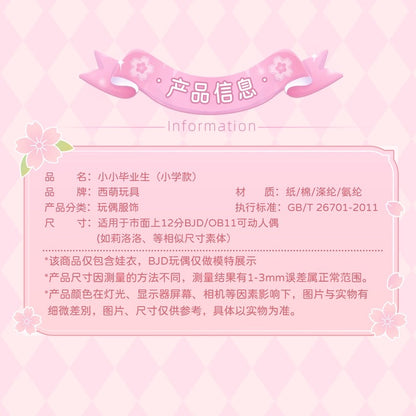 Simon Toys Cosplay Doll Outfits Set Uniform Version | Sailor One Piece Dress Uniform Primary - Original Outfits 1/12 ob11 11cm BJD Doll Ball Joint Doll