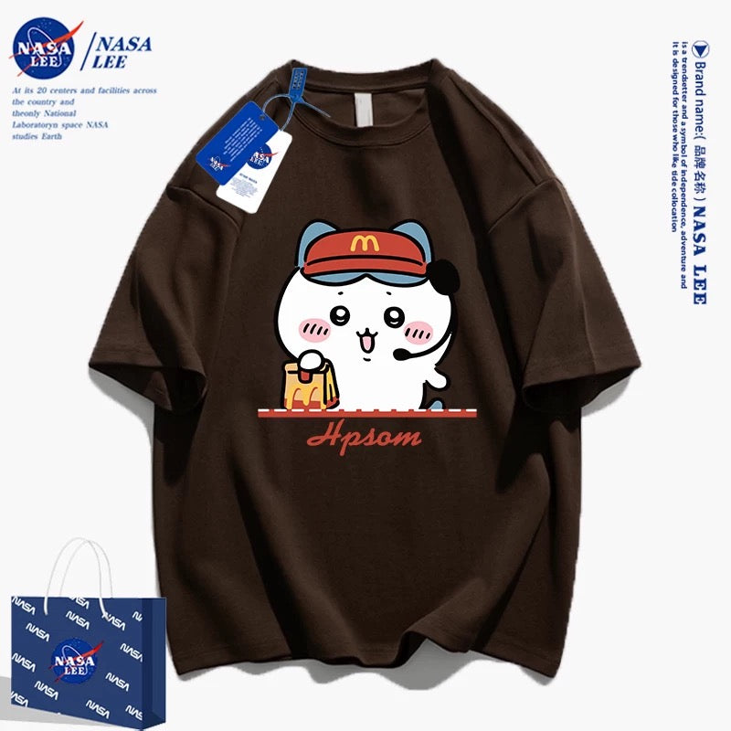 Japanese Cartoon ChiiKawa Casual Style T-Shirt Series | Chiikawa Waiter - Kawaii Fashion Items