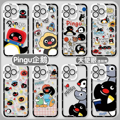 Cute Cartoon Lovely Penguin | Pingu & Friends 8 Styles - iPhone Case PLUS SE2 XS XR X 11 12 13 14 15 16 16e 17 17e Pro Promax 12mini 13mini