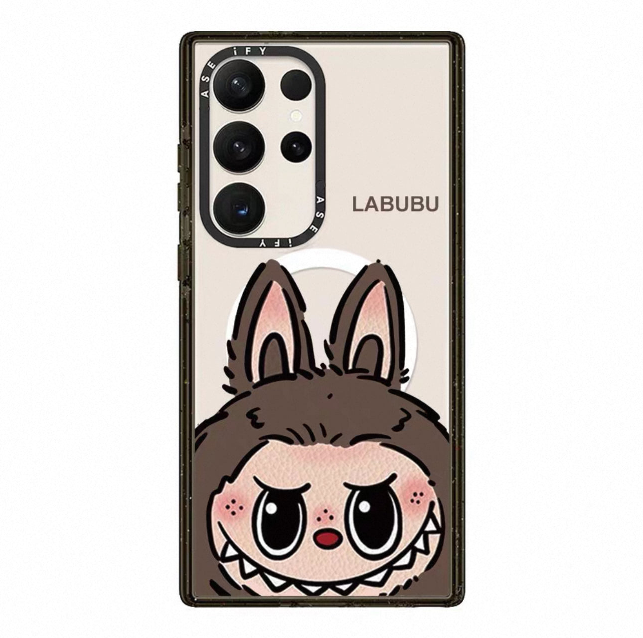 Cute Cartoon Monster Big Head Pink Brown - Phone Case Samsung Galaxy S25 S24 S23 S22 Ultra KawaiiGiftLand