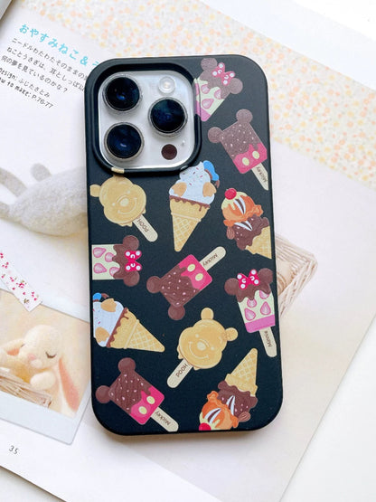 Cartoon Mickey Minnie Donald Winnie Clip & Dale Ice Bar Cream - iPhone Case 12 13 14 15 Pro Promax mini