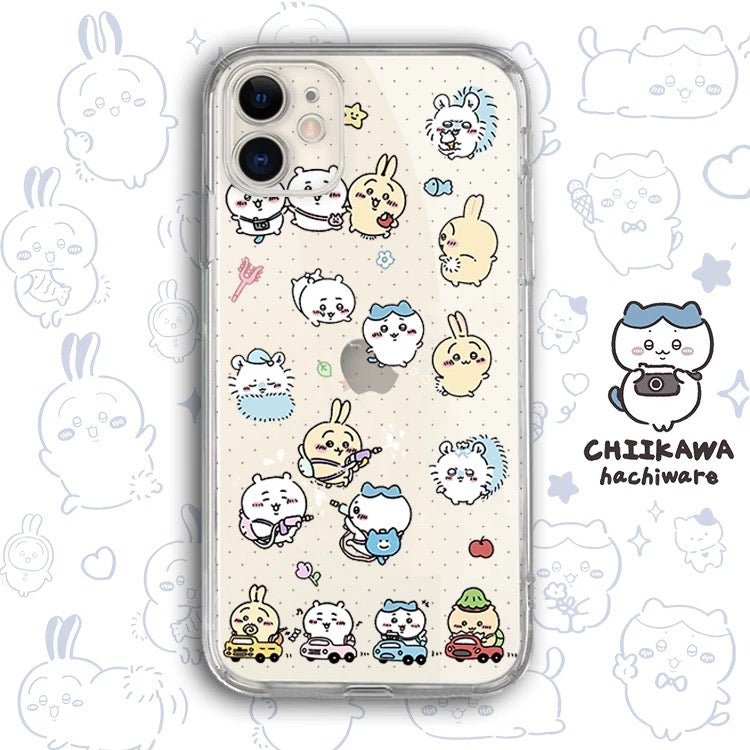 Japanese Cartoon Chiikawa Clean Case | Happy Fun Part1 - Phone Case Samsung Galaxy S26 S25 S24 S23 S22 S21 FE Ultra