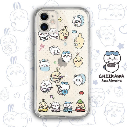 Japanese Cartoon Chiikawa Clean Case | Happy Fun Part1 - Phone Case Samsung Galaxy S26 S25 S24 S23 S22 S21 FE Ultra