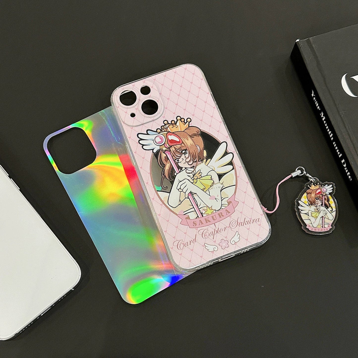 Japanese Cartoon Cardcaptor Sakura | Sakura & Kero Chan - iPhone Case 7 8 PLUS SE2 XS XR X 11 12 13 14 15 16 Pro Promax 12mini 13mini KawaiiGiftLand