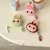 Cute Cartoon Silicone Monster with Keychain | Brown Pink Green - AirPods AirPodsPro 2 AirPods3 AirPods4 Case