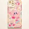 Japanese Cartoon Pink Monster Star Kabi Pink and Yellow iPhone Case 6 7 8 PLUS SE2 XS XR X 11 12 13 14 15 16 Pro Promax 12mini 13mini