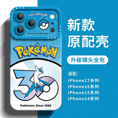 Japanese Cartoon Pokemon Silicone Case Pokemon 30 Anniversary Version Part15 | Groudon Rayquaza Kyogre Registeel Regirock Regice Latias Latios - Phone Case Samsung Galaxy S26 S25 S24 S23 FE Ultra Edge