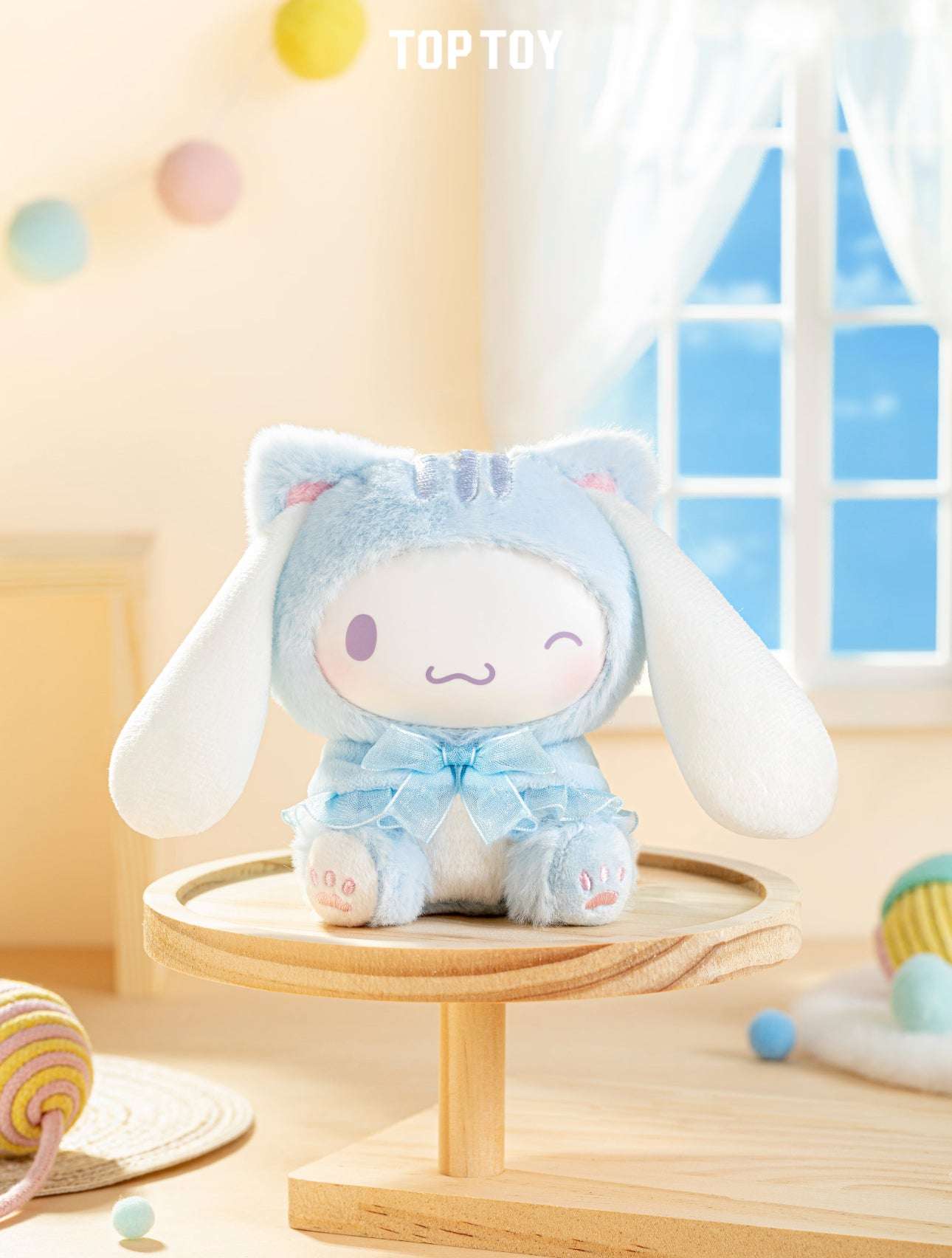 TopToy Sanrio Characters Play with Kittens | Hello Kitty My Melody Kuromi Cinnamoroll Pompompurin Pochacco Pastel Cat - Collectable Toys Mystery Blind Box