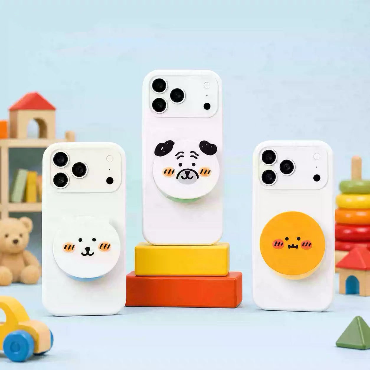 Japanese Cartoon Sweet Friends Style | Hello Kitty My Melody Kuromi Cinnamoroll Pompompurin Pochacco Hangyodon Phone Stand (副本)