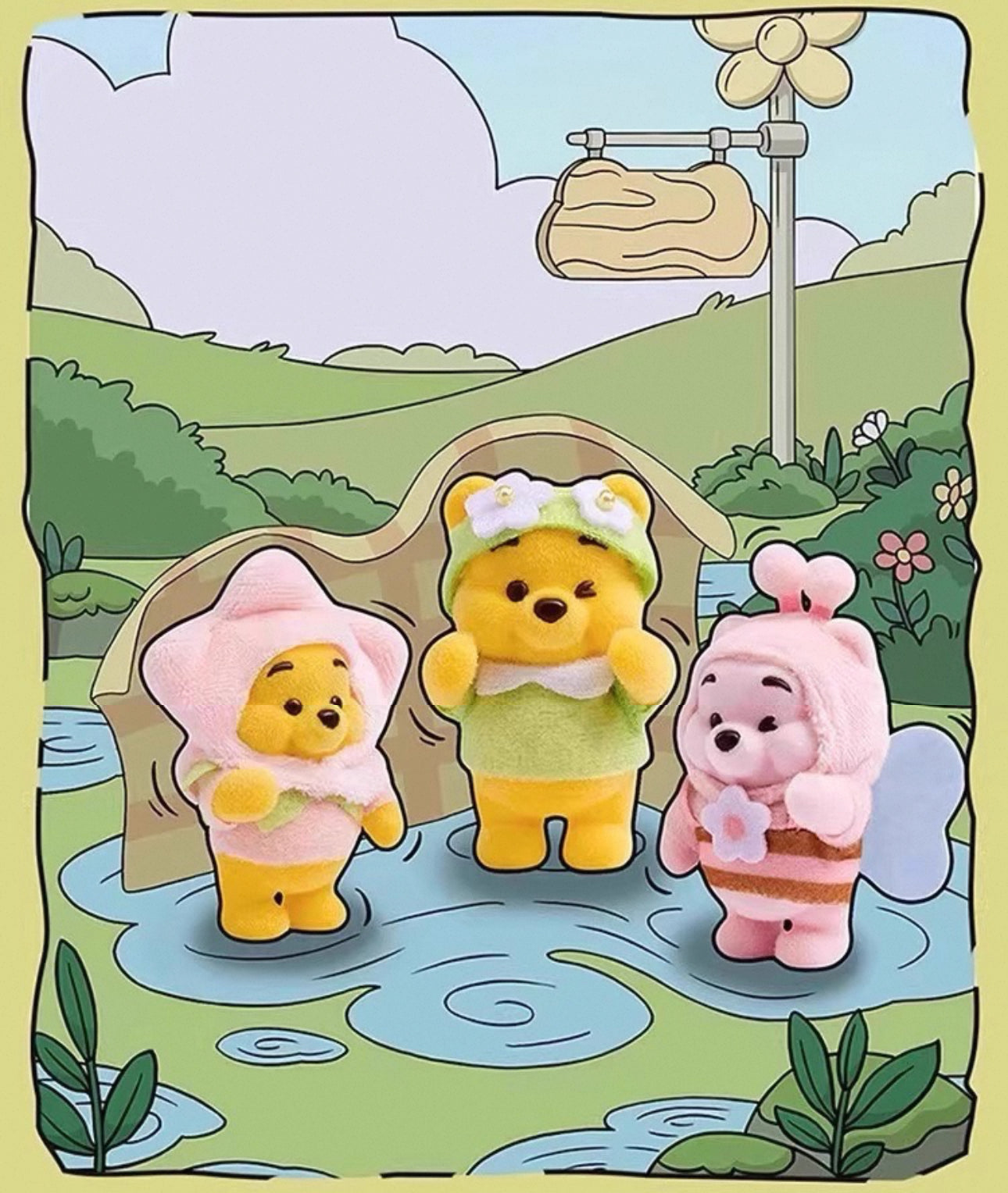 Miniso x Winnie The Pooh | Touching Garden  - Vinyl Doll Collectable Toys Mystery Blind Bag