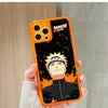 Japanese Anime Naruto Ninja | Fluorescent Orange Clear Case Naruto - iPhone Case 7 8 PLUS XS XR X 11 12 13 14 15 16 Pro Promax SE3 SE2 mini