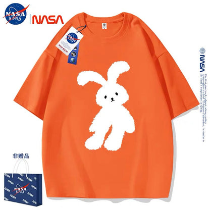 Cute Animals Rabbit Style T-Shirt Series | White Teddy Rabbit Part1 - Kawaii Fashion Items for Child & Adult Matching outfits for Parents and Children