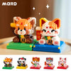 ミニブロック ビルディングブロック 招き猫 パンダ レッサーパンダ 蓋つき | 3Dパズル マイクロタイニーパーツ DIY 手作り 子供向けギフト