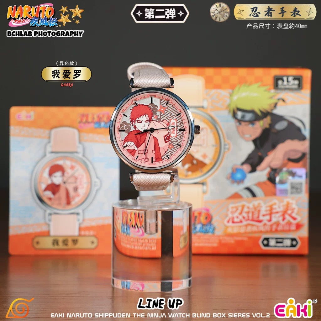 Eaki X Naruto Ninja Part 2 Watch Accessories Series | Naruto Shippuuden Naruto Sasuke Sakura Kakashi Gaara Neji Hinata Itachi Uchiha Madara Obito - Watch Collectable Toys Mystery Blind Box