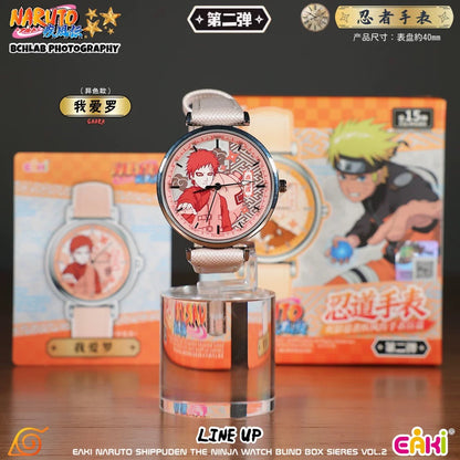 Eaki X Naruto Ninja Part 2 Watch Accessories Series | Naruto Shippuuden Naruto Sasuke Sakura Kakashi Gaara Neji Hinata Itachi Uchiha Madara Obito - Watch Collectable Toys Mystery Blind Box