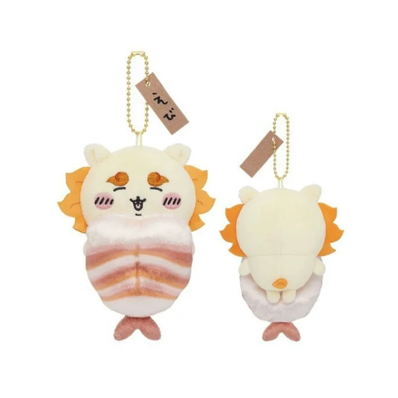 Japan ChiiKawa Sushi Restaurant Serise | ChiiKawa Hachiware Usagi Momonga Kurimanju Rakko Shisa Crab - Mini Plush Doll 10cm Keychain