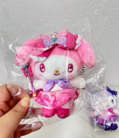 Sanrio Characters Magical Girl Style Keychain | Hello Kitty My Melody Kuromi Cinnamoroll Hangyodon - Convenience Store Limited Collectable Toys