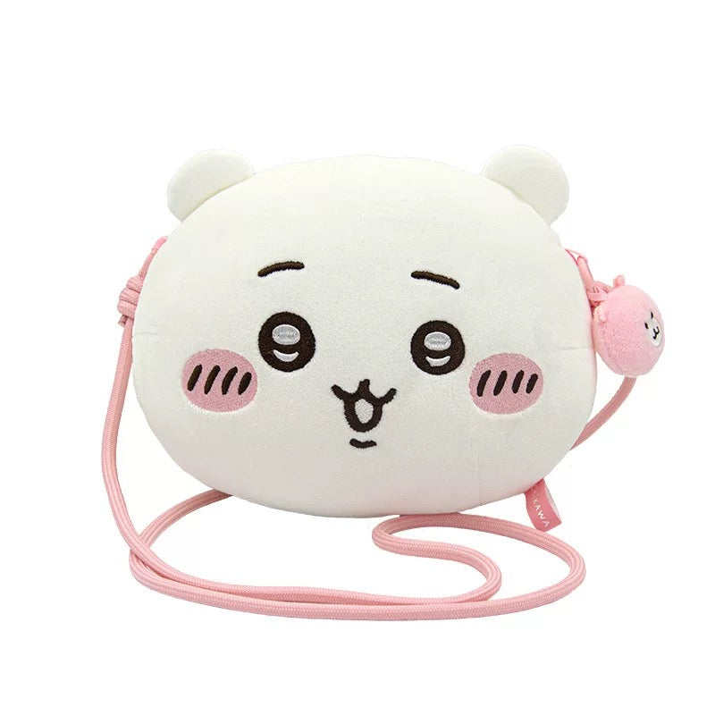 ChiiKawa X Miniso Plush Big Head Shouder Bag | ChiiKawa Hachiware Usagi - Kawaii items