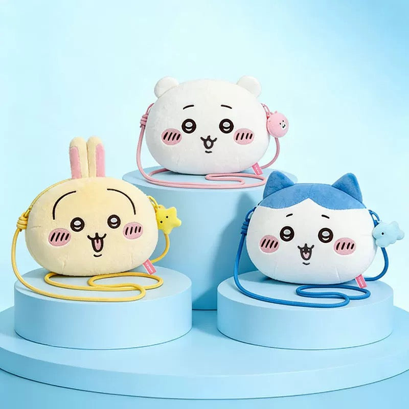 ChiiKawa X Miniso Plush Big Head Shouder Bag | ChiiKawa Hachiware Usagi - Kawaii items