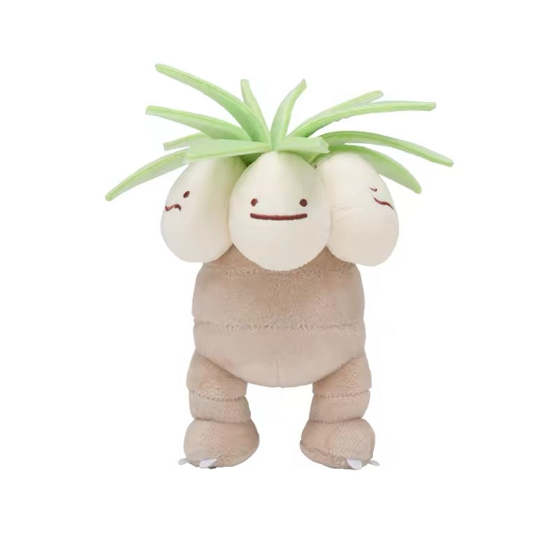 Japan Cartoon Pokemon Center Ditto Crossover Part 5 | Exeggutor Shaymin Magnemite Pichu Raichu Jirachi Wobbuffet Whimsicott Gloom Alolan Vulpix - Mascot Mini Plush Doll