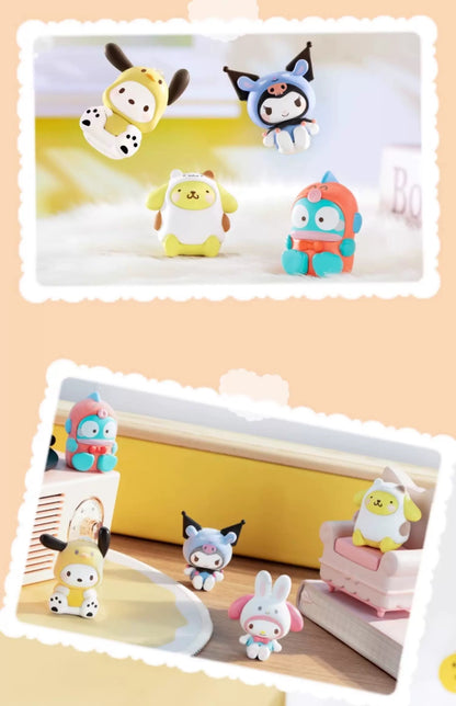 Sanrio Characters Animals Crossing Mini Series | My Melody Kuromi Cinnamoroll Pompompurin Pochacco Hangyodon - Kawaii Collectable Toys Toy Collection