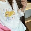 Korean Fashion Cute Animals Style Long-sleeved Sun Protection T-Shirt Series | Little Girl Yuk Mermaid with Pearl change colour under Sun- Kawaii Fashion Items