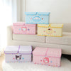 Sanrio 2 Covers Vintage Colourful Storage Box with Cover | Hello Kitty My Melody Kuromi Cinnamoroll Pompompurin Pochacco Hangyodon - Bedroom Girl Gift