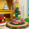 ミニブロックビルディング カバー付き | クリスマスツリー - LEDライト付き クリスマスプレゼント DIY手作りギフト