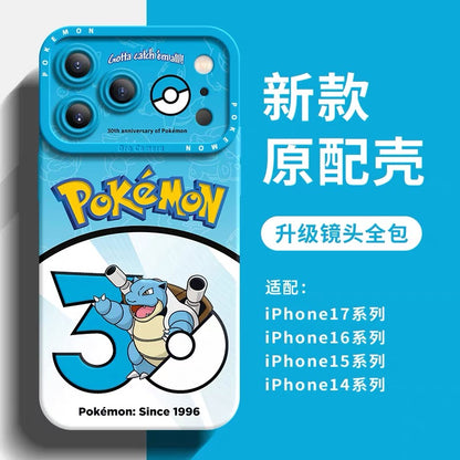 Japanese Cartoon Pokemon Silicone Case Pokemon 30 Anniversary Version Part3 | Venusaur Charmander Blastoise Raichu Poliwrath Primeape Arcanine Nidoking 8 Styles - Phone Case Samsung Galaxy S26 S25 S24 S23 FE Ultra Edge