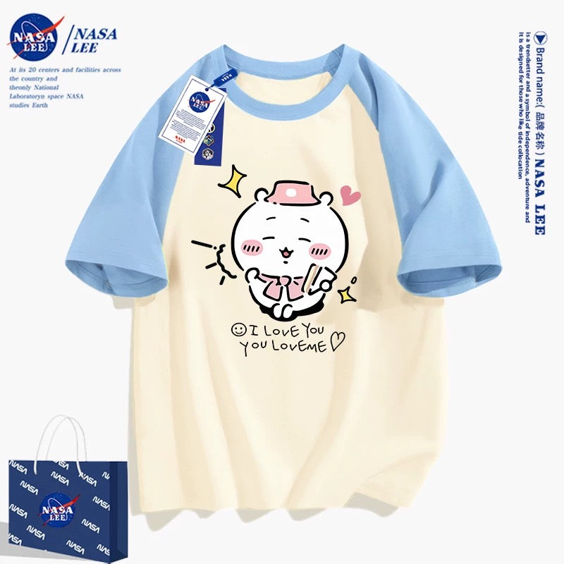 Japanese Cartoon ChiiKawa Casual Style T-Shirt Series | Chiikawa Happy Picnic 2 - Kawaii Fashion Items