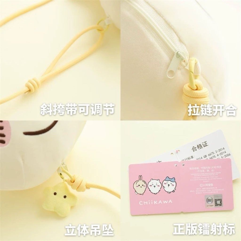 ChiiKawa X Miniso Plush Big Head Shouder Bag | ChiiKawa Hachiware Usagi - Kawaii items