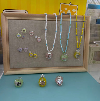 ChiiKawa X Miniso Fruit Market Series Fruit Market Rings | ChiiKawa Hachiware Usagi - Kawaii Items Room Decoration doll