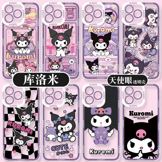Japanese Cartoon Kuromi | Daily & Fun 8 Styles - iPhone Case PLUS SE2 XS XR X 11 12 13 14 15 16 16e 17 17e Pro Promax 12mini 13mini