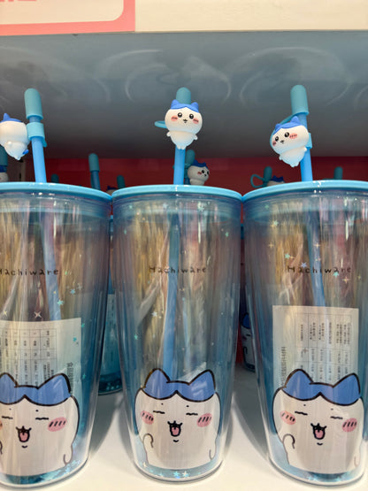 ChiiKawa X Miniso | ChiiKawa Hachiware Usagi Glitter Cool Warm Big Water Cup - Kawaii Item Decoration