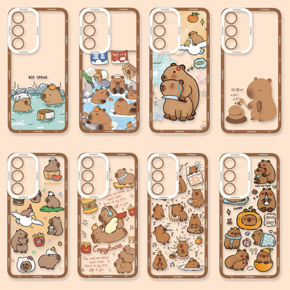 Cute Animal Capybara | Hot Spring Capybara - Phone Case Samsung Galaxy S26 S25 S24 S23 S22 S21 FE Ultra Edge