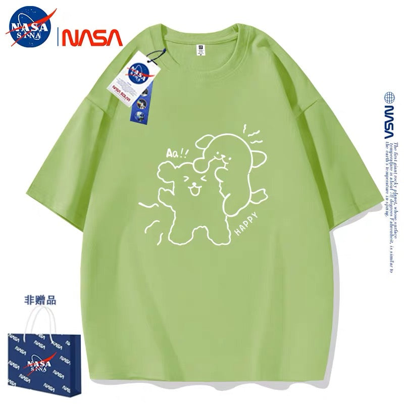 Cute Cartoon Doggie Maltese Puppy Style T-Shirt Series | Sweet Couple Part2 - Kawaii Fashion Items for Child & Adult