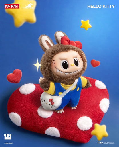 Popmart The Monster X Sanrio Characters Part 5 Series Limited Edition | Labubu Vinyl Face Plush Doll Figure Keychain - 15cm Kasing Lung Zimomo Labubu Toy Collection