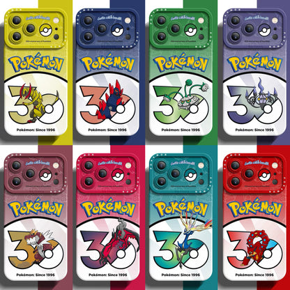 Japanese Cartoon Pokemon Silicone Case Pokemon 30 Anniversary Version Part23 | Haxorus Gigalith Ferrothorn Chandelure Tyrantrum Yveltal Xerneas Volcanion 8 Styles - Phone Case Samsung Galaxy S26 S25 S24 S23 FE Ultra Edge