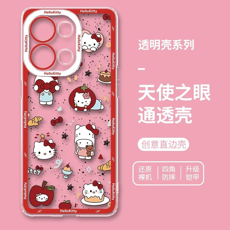 Japanese Cartoon Hello Kitty | Vintage Kitty Red Version - Phone Case Samsung Galaxy S26 S25 S24 S23 S22 S21 FE Ultra Edge