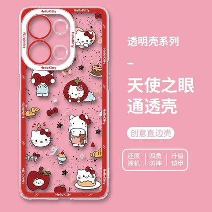 Japanese Cartoon Hello Kitty | Vintage Kitty Red Version - Phone Case Samsung Galaxy S26 S25 S24 S23 S22 S21 FE Ultra Edge
