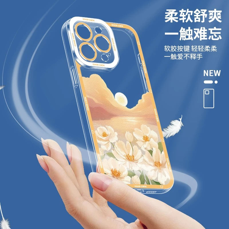 Girlish Fancy Oil Drawing | Pastel World 7 Styles - iPhone Case PLUS SE2 XS XR X 11 12 13 14 15 16 16e 17 17e Pro Promax 12mini 13mini