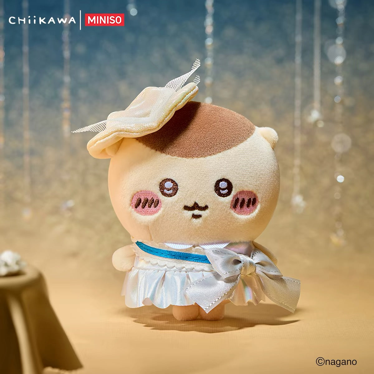 ChiiKawa X Miniso Glamorous Costume Series Plush Doll Keychain | ChiiKawa Hachiware Usagi Momonga Kurimanju Rakko Shisa Crab Dress Up Fancy Doll Keychain  - Kawaii Items Room Decoration doll