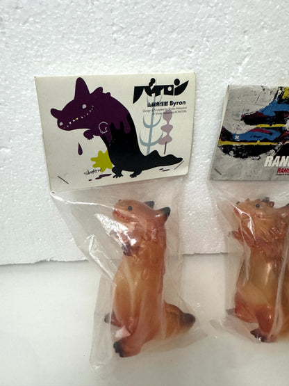 Shoko Nakazawa Byron & T9G Rangeron | One Pair Amber - Sofubi Vinyl Figure Retried