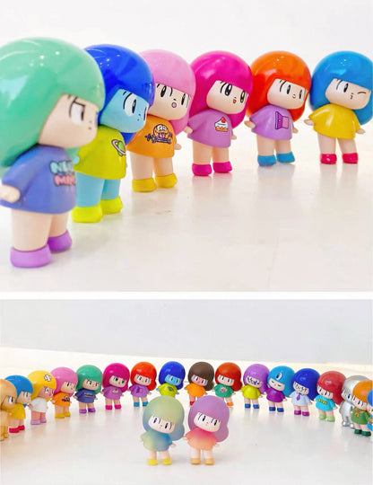 Mamuang Mini Figure | Mini Vinly Figure Vintage Cute Girl - Collectable Toys Mystery Blind Box