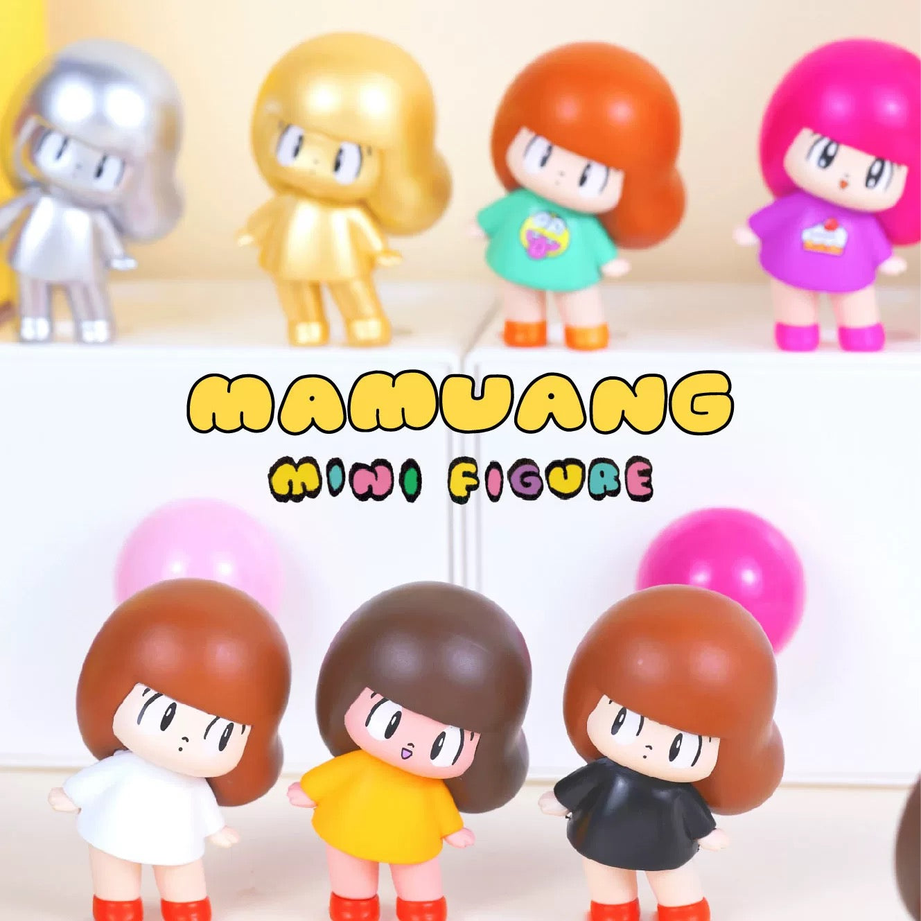 Mamuang Mini Figure | Mini Vinly Figure Vintage Cute Girl - Collectable Toys Mystery Blind Box