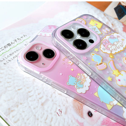 Japanese Cartoon Sanrio Little Twin Stars | Sugar Biscuits & Tea Party - iPhone Case 13 14 15 Pro Promax