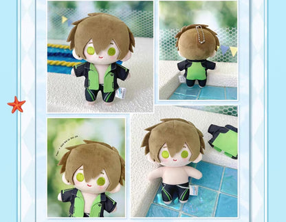 Japanese Anime Free! Iwatobi Swim Club Swimsuit Keychain | Haruka Makoto Rin Kirishima Sosuke Cute Kawaii 10cm Q Bean Doll - Cute Kawaii Item