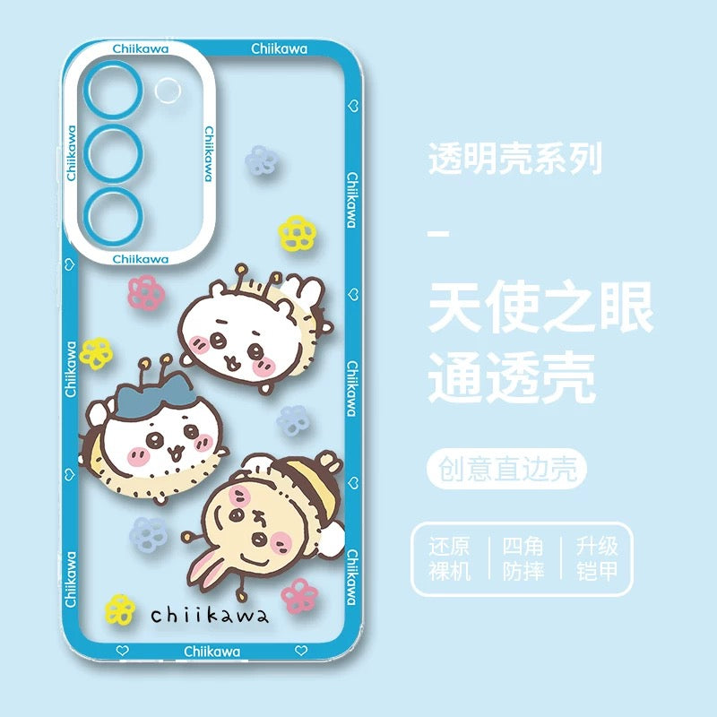 Japanese Cartoon ChiiKawa iPhone Case | Summer Time & Bee Sky Blue Ver 8 Styles - Phone Case Samsung Galaxy S26 S25 S24 S23 S22 S21 FE Ultra Edge