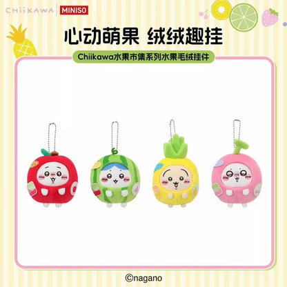 ChiiKawa X Miniso Fruit Market Series Fruit Market Become Fruit Plush Doll Keychain | ChiiKawa Hachiware Usagi Momonga - Kawaii Items Room Decoration doll